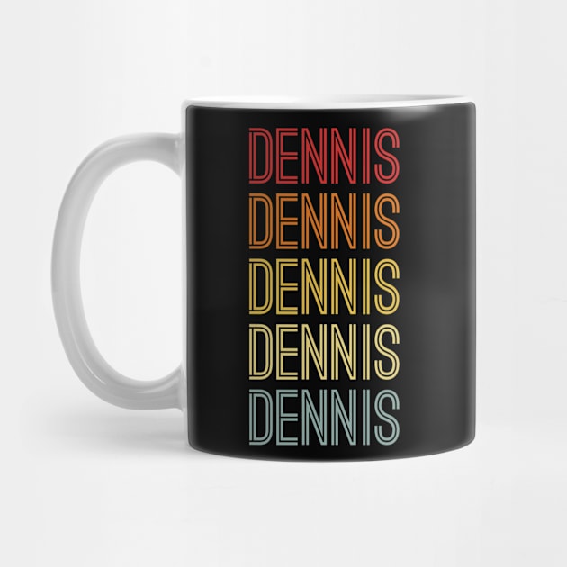 Dennis Name Vintage Retro Gift Named Dennis by CoolDesignsDz